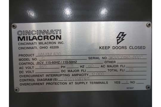 Cincinnati Maxim 630 - Spare Parts and Tooling, Machine ID: 7522